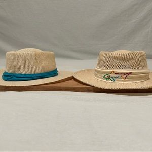 2 Men’s straw hats.